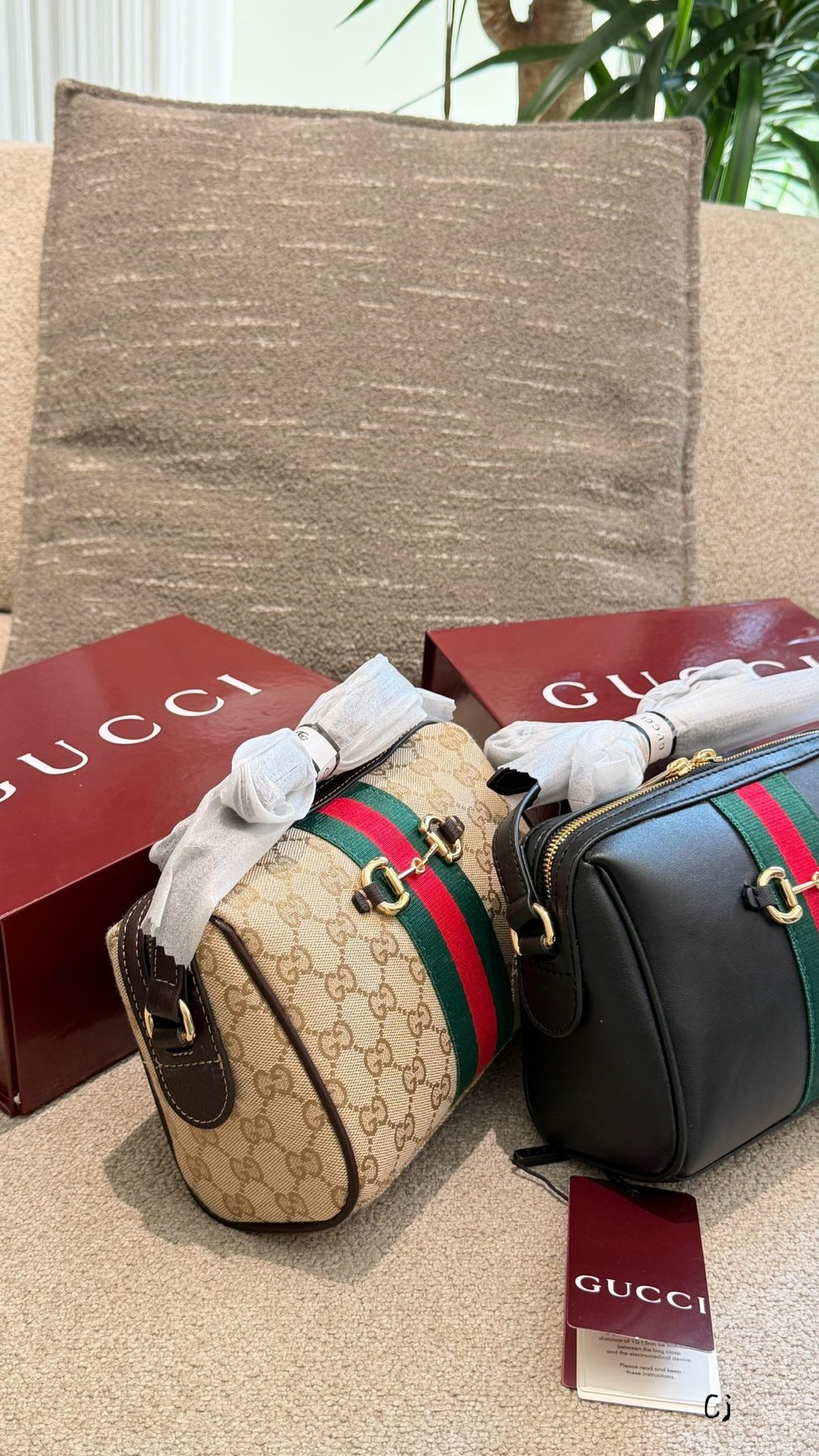 Gucci Horsebit Top-Handle Camera Bag — comparison
