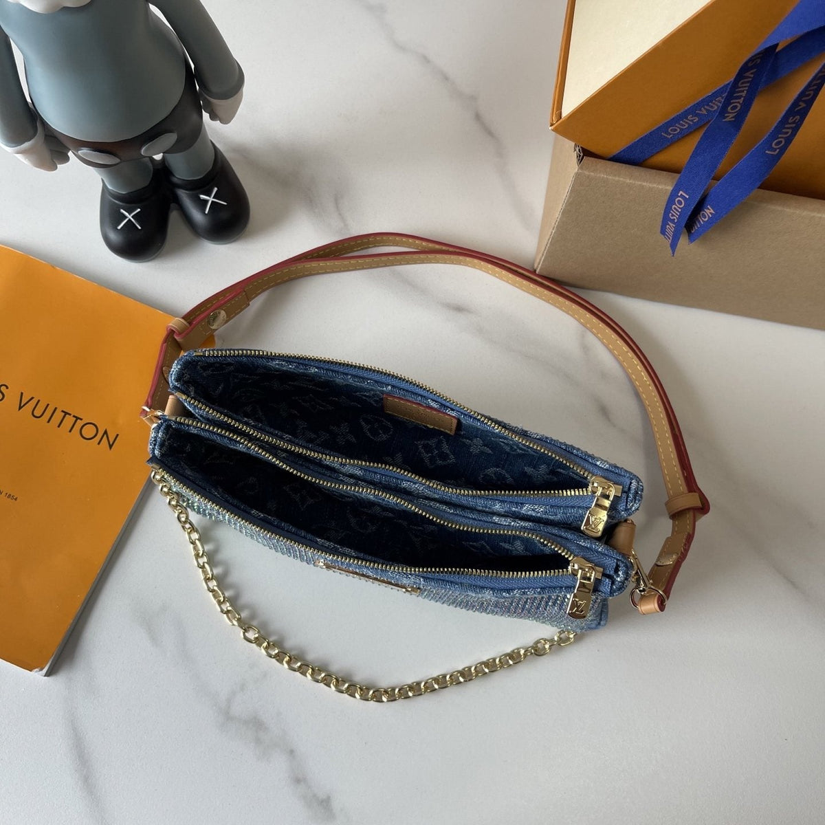 Louis Vuitton Liv Pochette Embellished Shoulder Bag — side