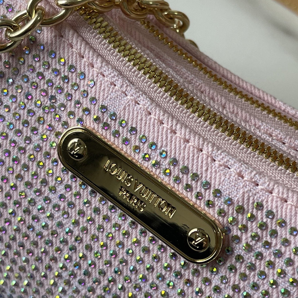 Louis Vuitton Liv Pochette Embellished Shoulder Bag — detail