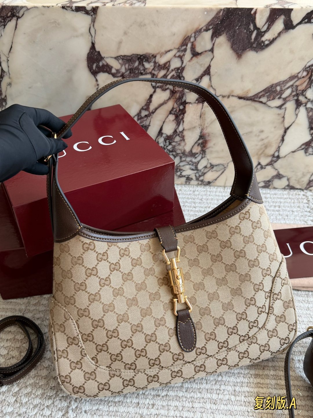 Gucci 1961 GG Monogram Shoulder Bag — hero