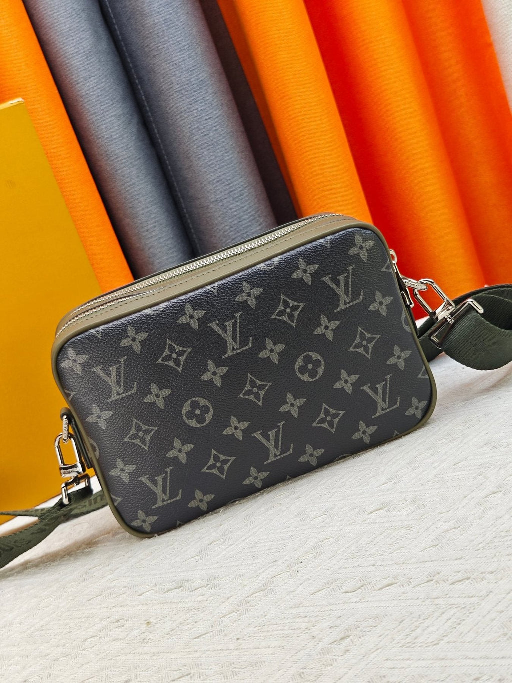 Louis Vuitton Courrier Monogram Messenger Bag — back