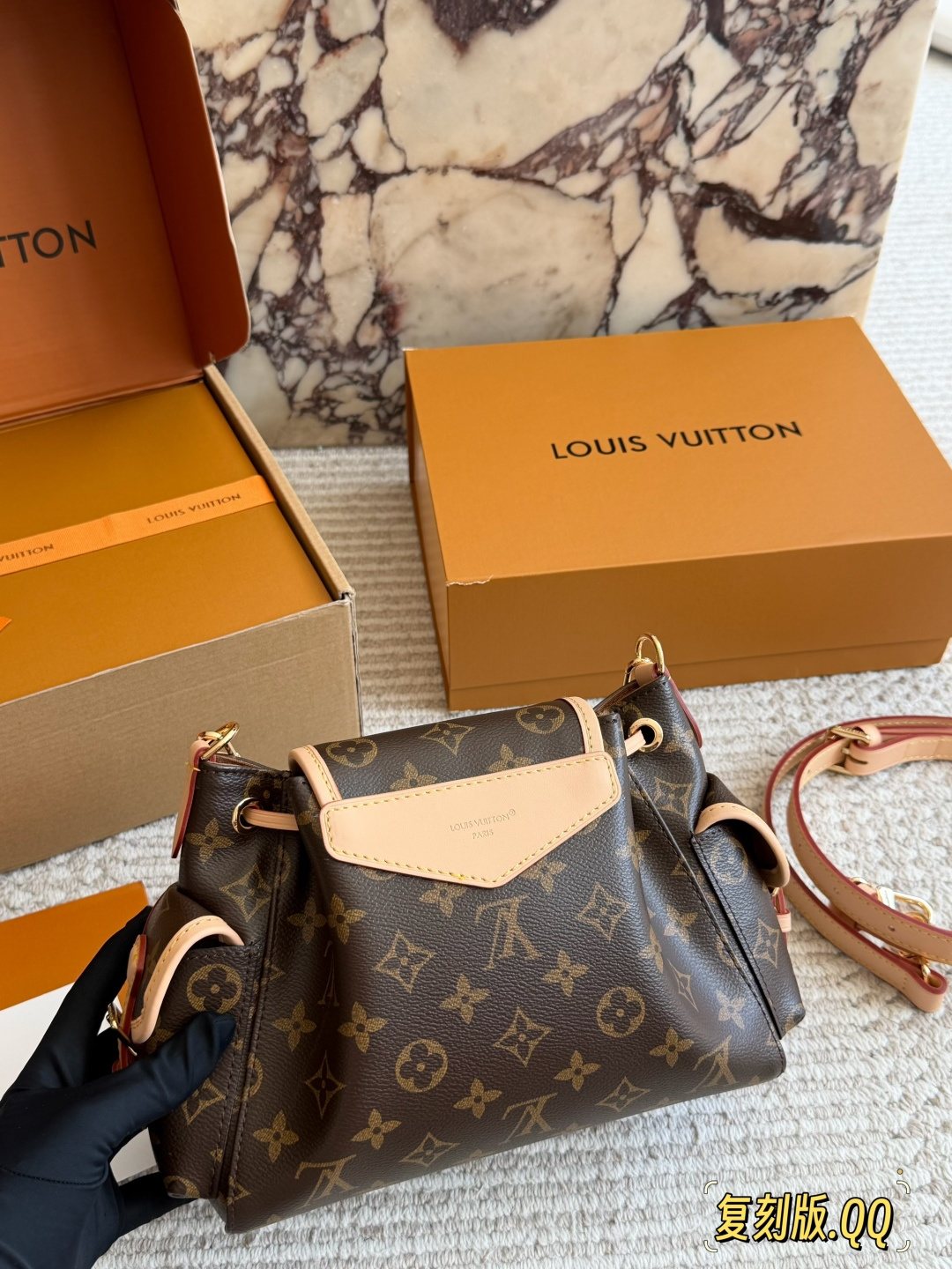 Louis Vuitton Odyssée Monogram Shoulder Bag — back