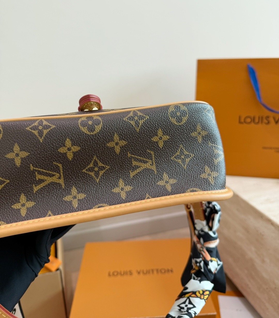 Louis Vuitton Diane Monogram Shoulder Bag — detail