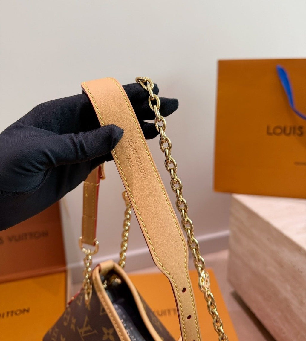 Louis Vuitton Carryall BB Monogram Shoulder Bag — detail