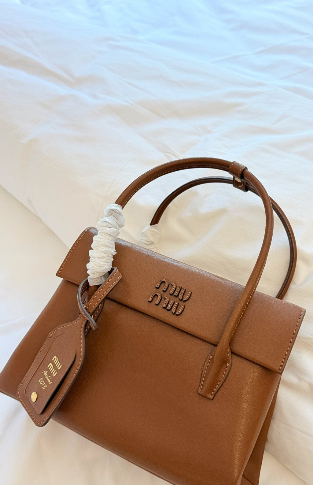 Miu Miu Solitaire Flap Handbag — front
