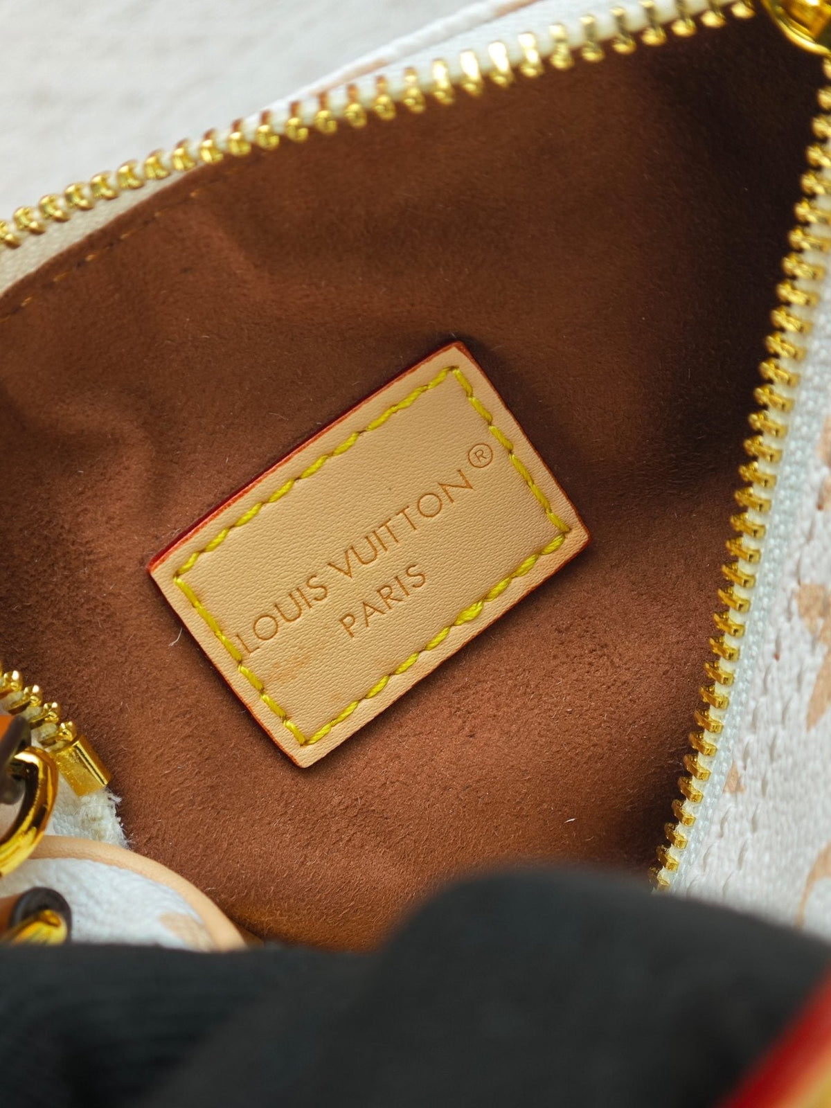 Louis Vuitton Nano Speedy Monogram Dune Mini Bag — front