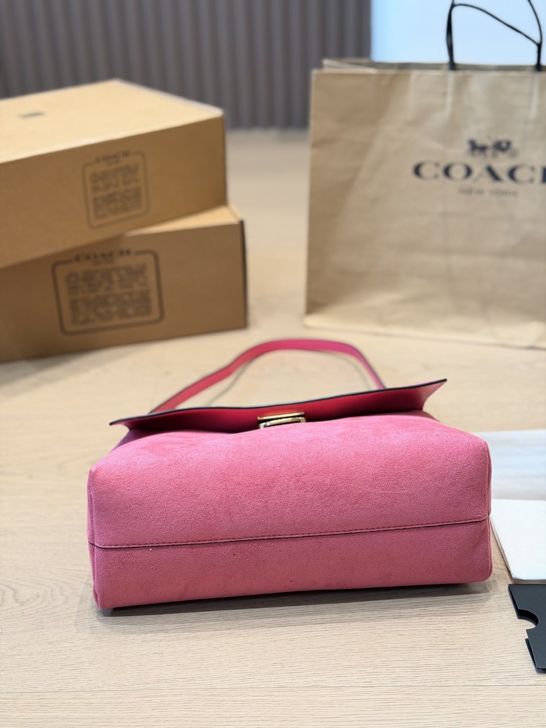 Coach Chelsea Suede Shoulder Bag — detail