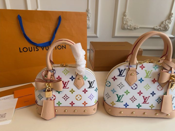 Louis Vuitton Alma Multicolor Monogram Top-Handle Bag — hero