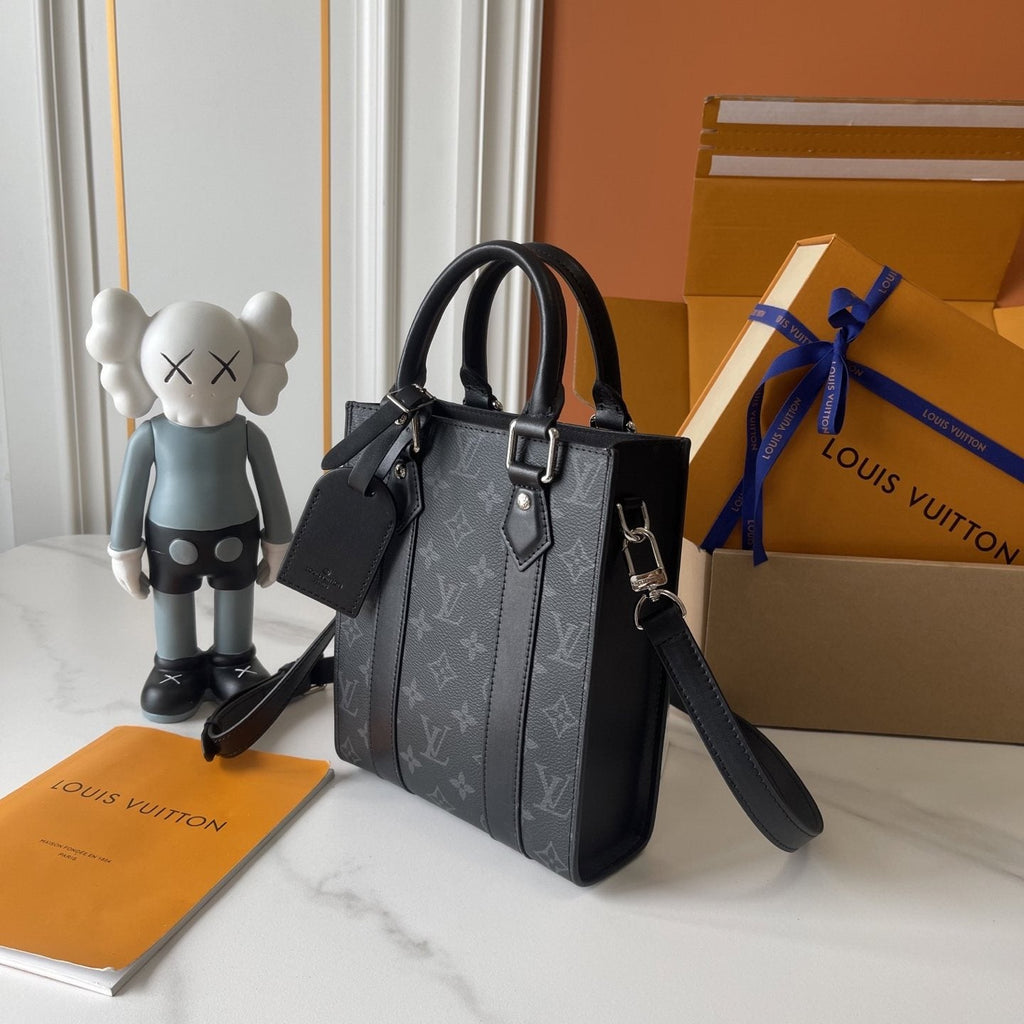 Louis Vuitton Sac Plat Monogram Tote Bag — side