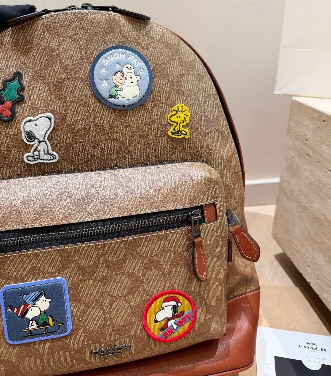 Coach Monogram Character Artwork Backpack — detail