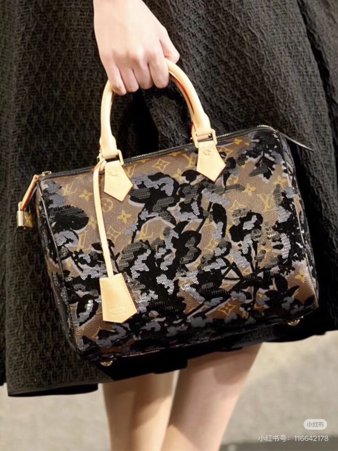 Rounded Floral Top-Handle Handbag — hero