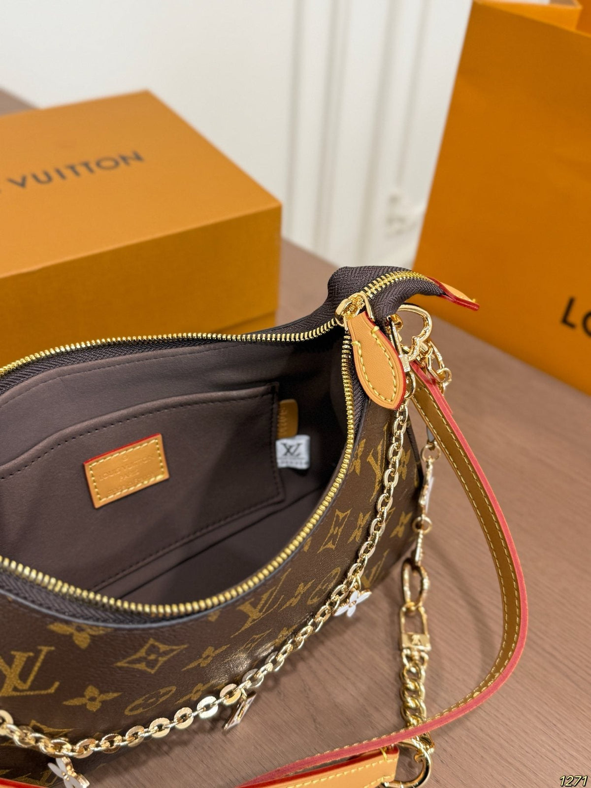 Louis Vuitton Monogram Flower Charm Shoulder Bag — detail