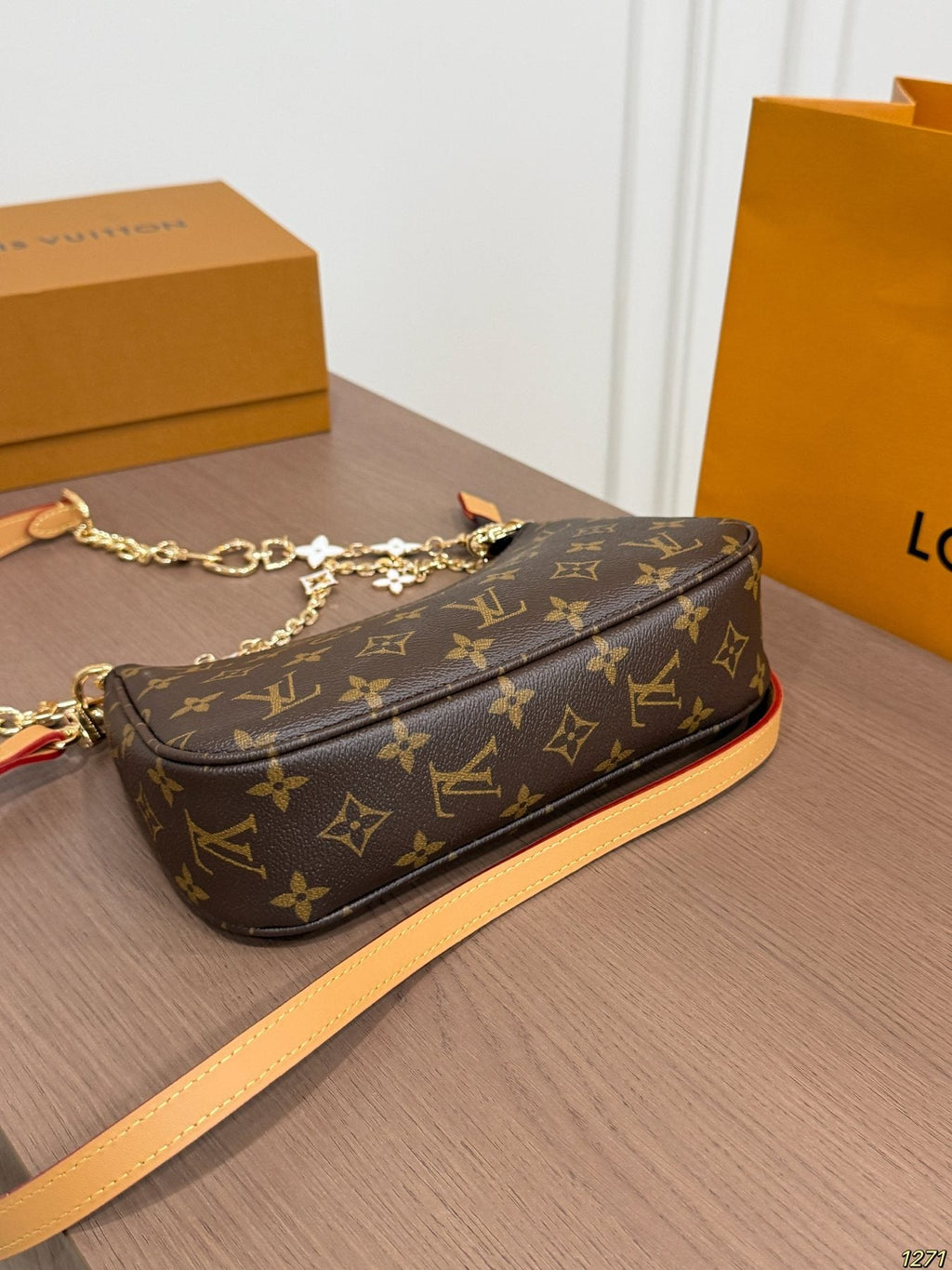 Louis Vuitton Monogram Flower Charm Shoulder Bag — detail