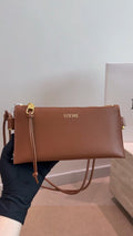 LOEWE Rectangular Zip-Top Clutch Bag — hero