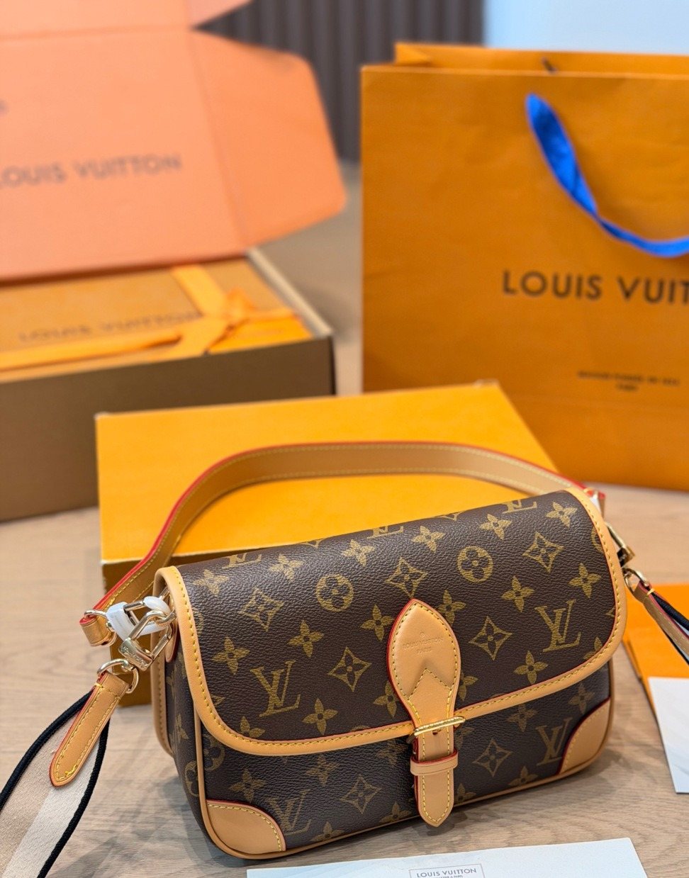 Louis Vuitton Diane Monogram Shoulder Bag — front