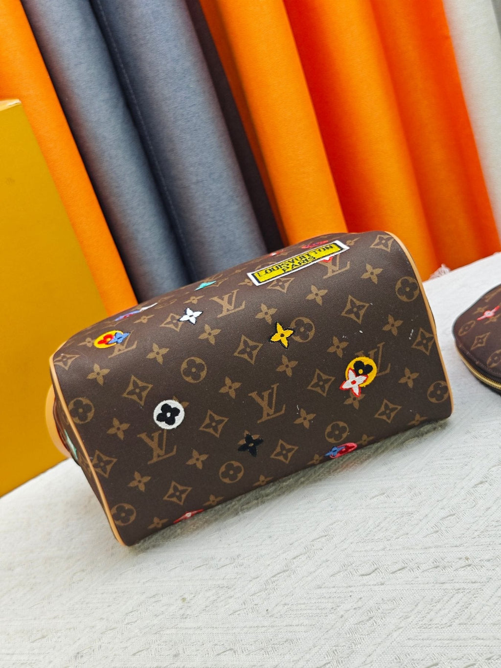 Louis Vuitton Multicolor Embroidered Monogram Zip Pouch — back