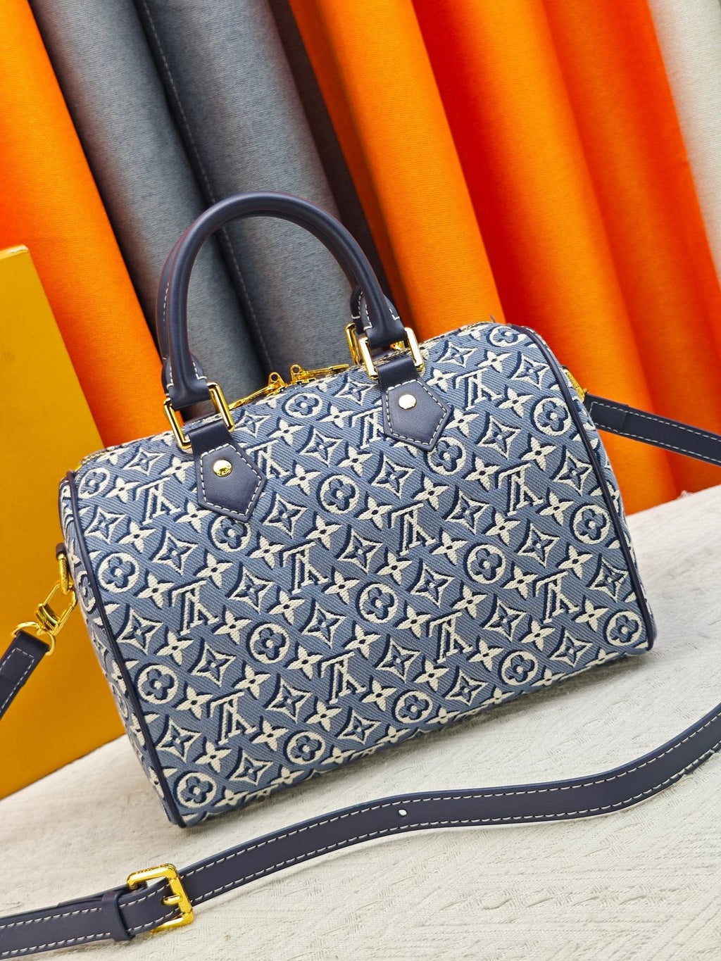 Louis Vuitton Speedy Soft Monogram Jacquard Handbag — back