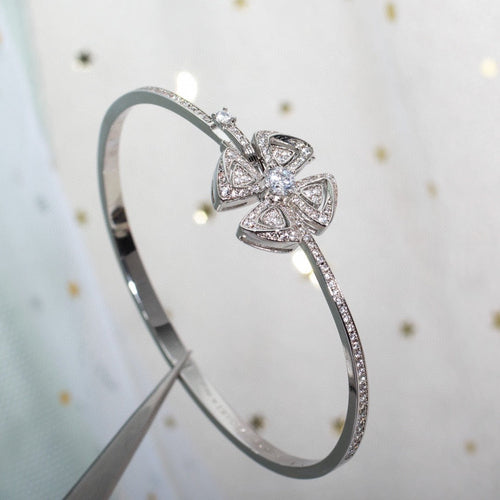 BVLGARI FIOREVER DIAMOND SILVER BRACELET